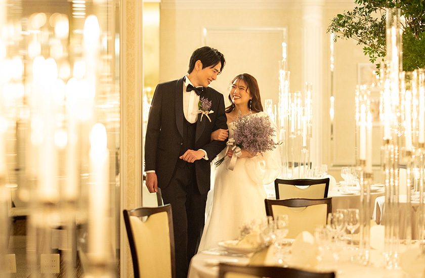 ウエディングの披露宴会場マーガレット風景