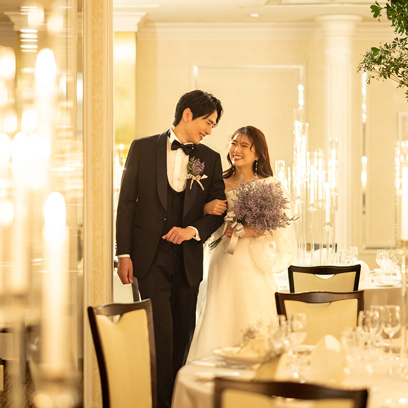 ウエディングの披露宴会場マーガレット風景