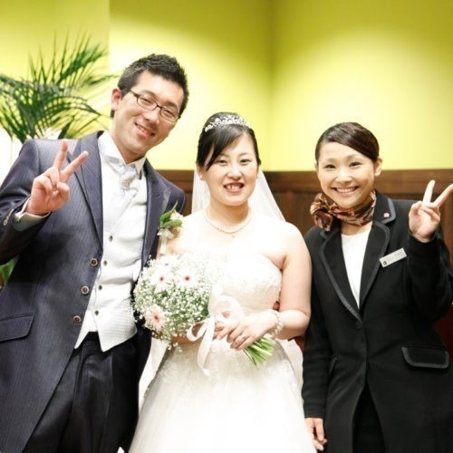 和装人前式で折鶴シャワー♪お子様も一緒で幸せいっぱい！
