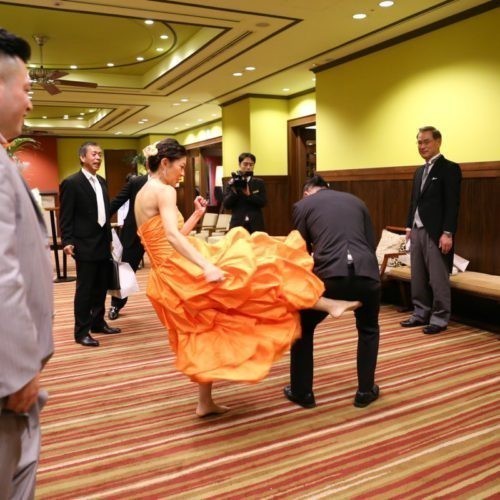 festivalスタート!!お2人の人柄らしく、ワイワイと盛り上がる結婚式!